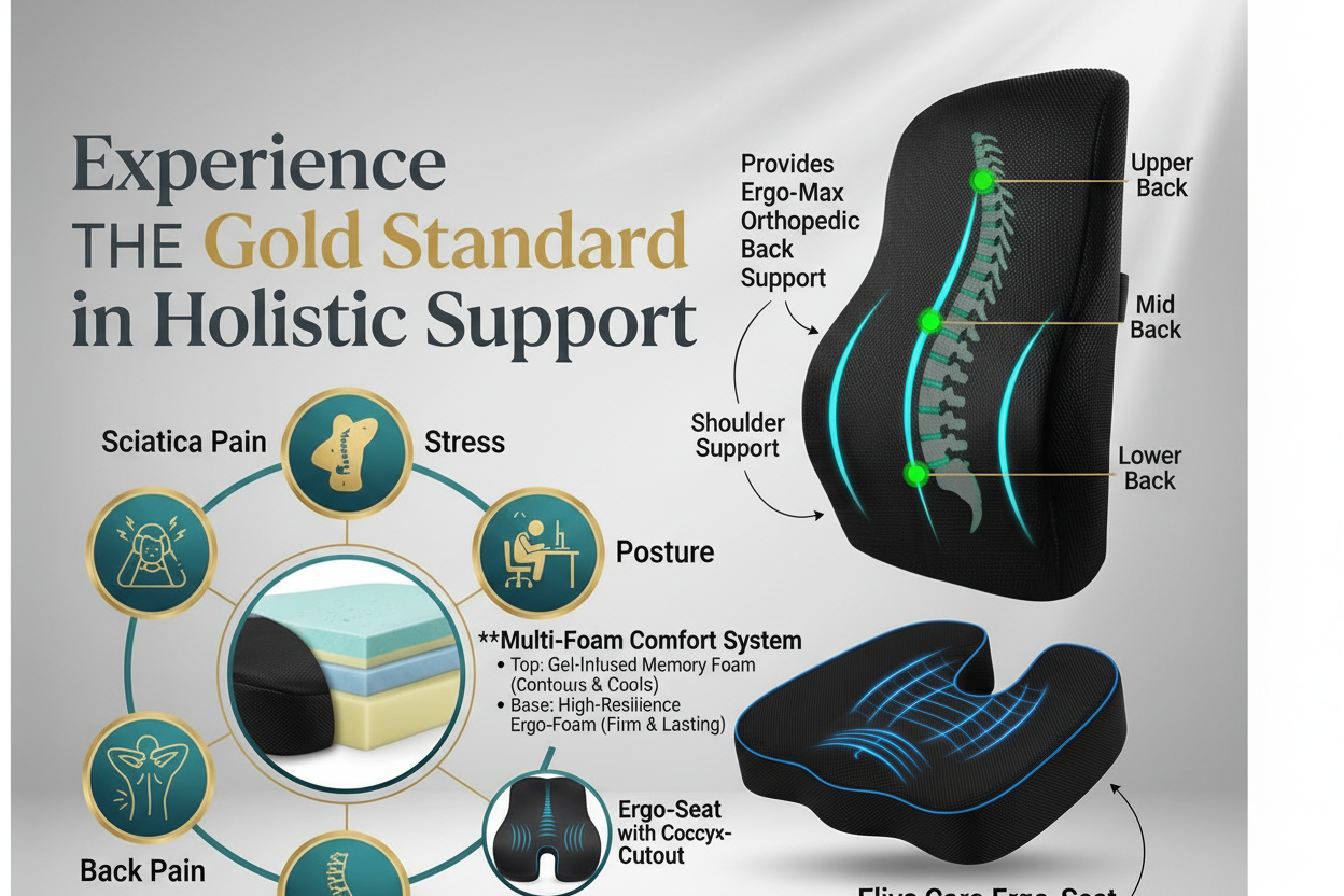 Coccyx Seat Cushion for Tailbone Pain Relief