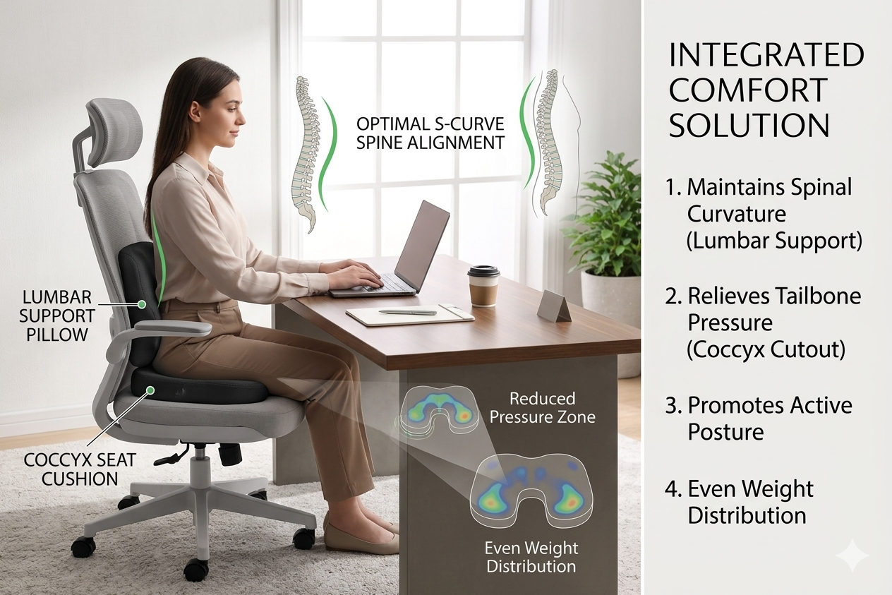 Work Comfort Combo for Back Pain Relief