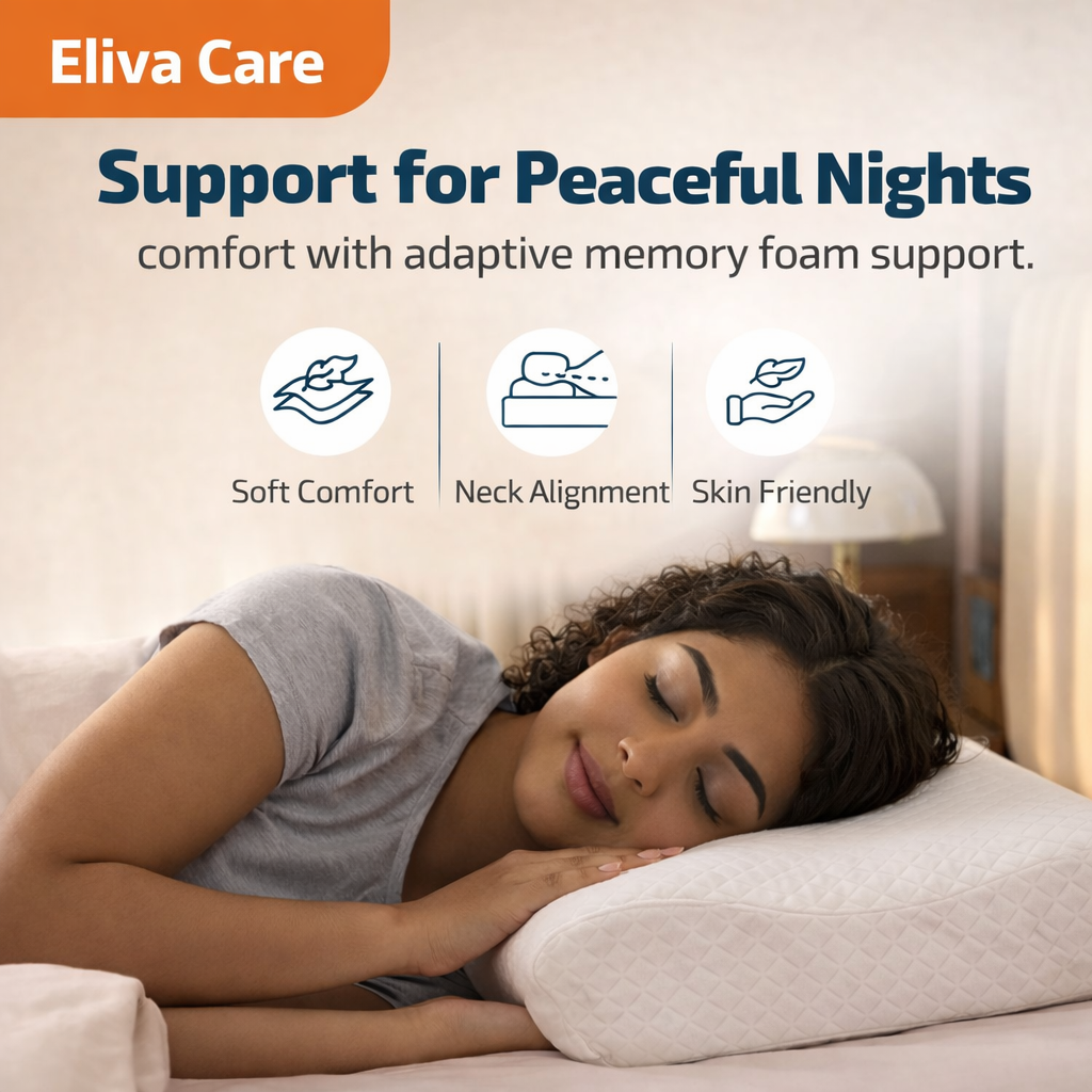 Orthopedic Contoured Anti Snoring & Cervical Pillow for Neck Pain Relief