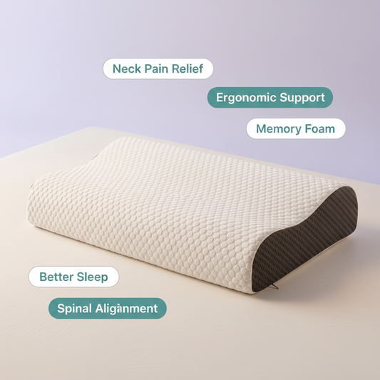 Orthopedic Contoured Anti Snoring & Cervical Pillow for Neck Pain Relief