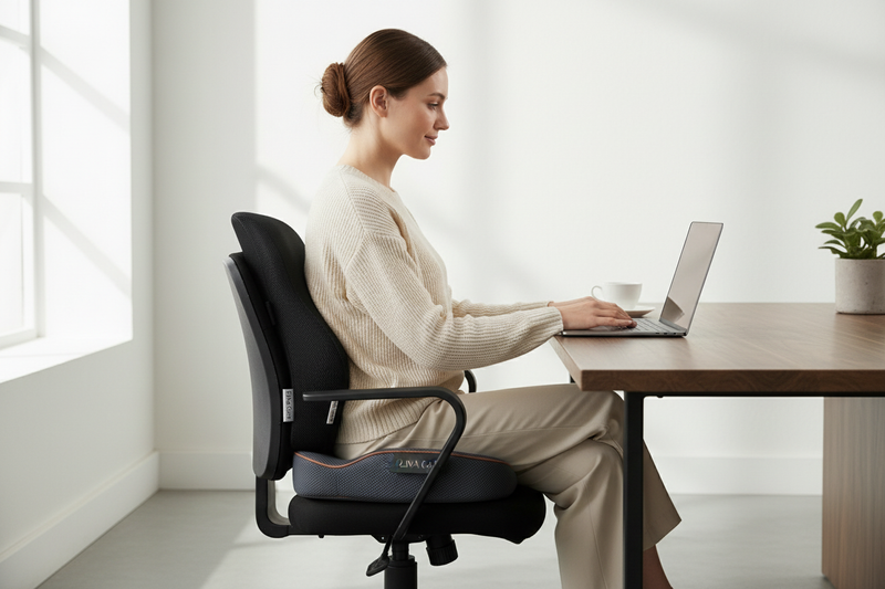 Eliva Care — Office Coccyx & Lumbar Support Lifestyle