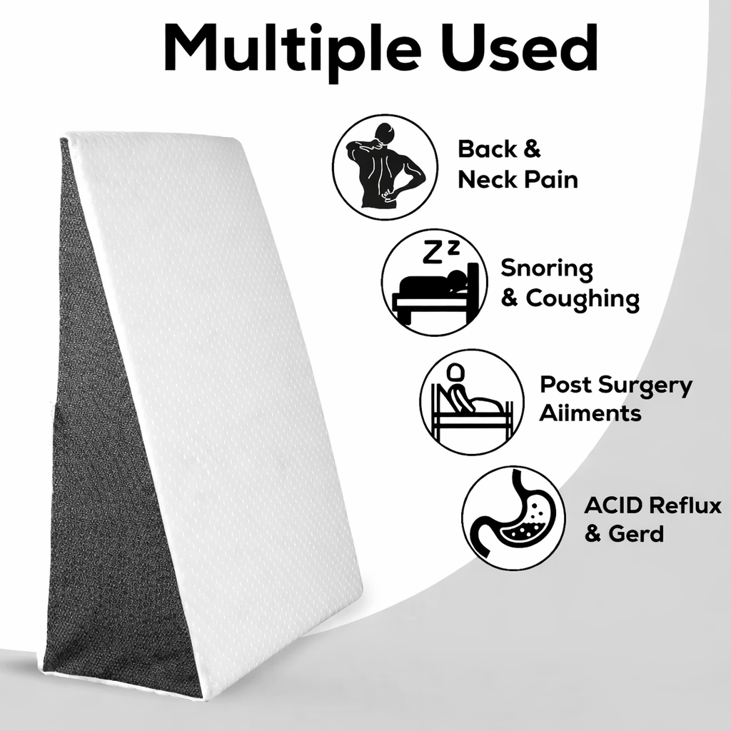 Wedge Pillow for Better Sleep & Acid Reflux Relief
